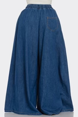 WIDE LEG DENIM PANTS